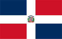 Bandera actual de la República Dominicana